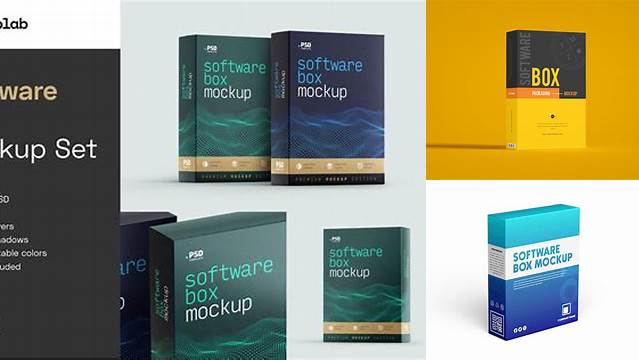 7986+ Software Box Mockup Generator Exclusive Free Photoshop Asset