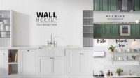 7987+ Kitchen Wall Mockup Free PSD Download