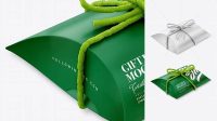 7987+ Matte Gift Box with Thread Bow PSD Mockup Premium Design Freebie