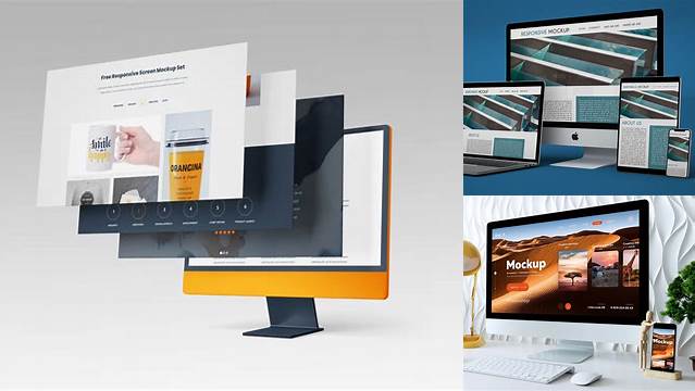 7994+ Computer Website Mockup Stylish PSD for Free