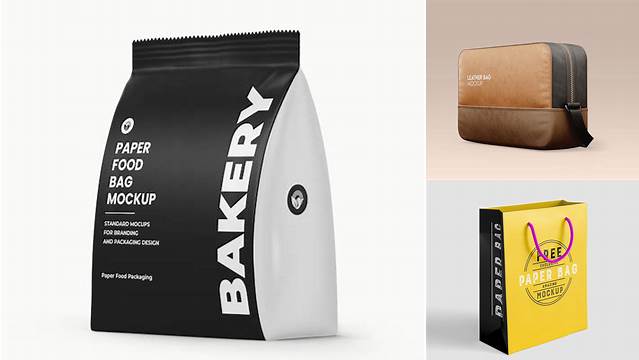 7996+ Matte Bag PSD Mockup Half Side View Photoshop Freebie