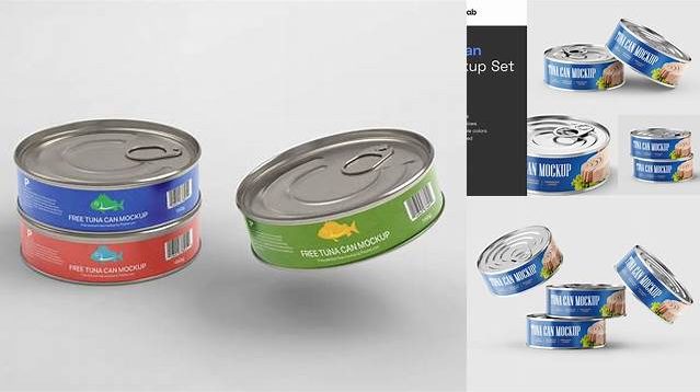 7997+ Tuna Tin Can PSD Mockup Free PSD for Creatives