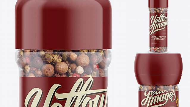 8005+ Mixed Pepper Jar PSD Mockup Free PSD for Designers