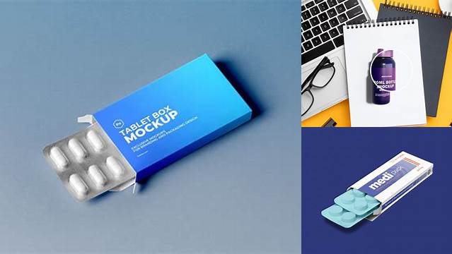 8006+ 30ml Tablet Container PSD Mockup Premium Freebie for Designers