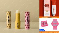 801+ Lip Tint Packaging Layout PSD Download