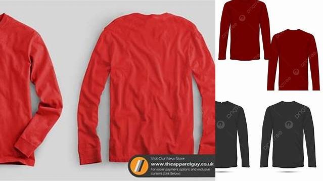 8013+ Mockup Kaos Lengan Panjang Depan Belakang Psd Digital Download