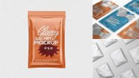 8023+ Glossy Sachet PSD Mockup Premium Quality PSD Freebie