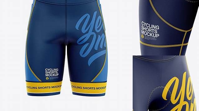 8023+ Men’s Cycling Shorts PSD Mockup Half Side View Free Mockup Templates