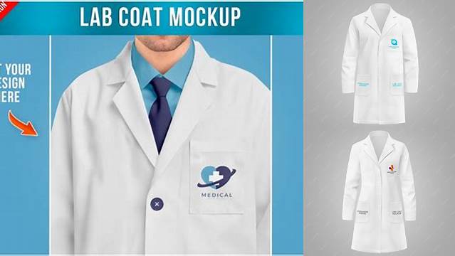 8025+ Lab Coat Mockup Psd Easy Editable