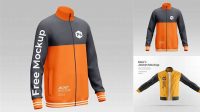 8028+ Men's Training Jacket PSD Mockup / Front View PSD for Creative Projects