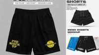 8029+ Mesh Short Mockup Free Download Free