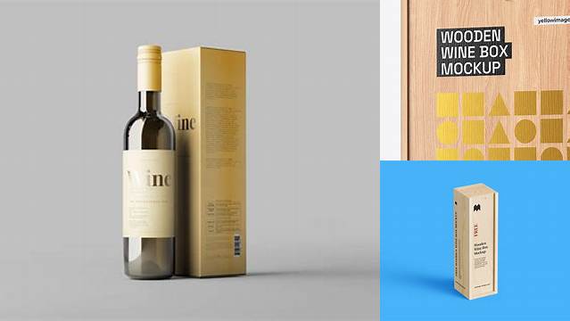 8034+ Wine Box Mockup Free Smart PNG Image