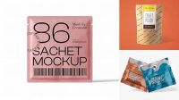 8036+ Kraft Sachet PSD Mockup Front View Modern and Unique Freebie PSD