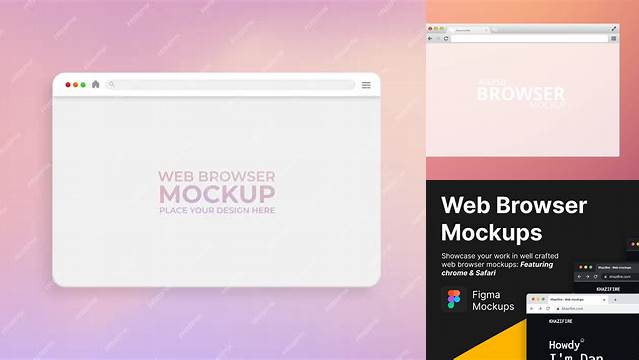 8039+ Chrome Browser Mockup Creative Design File