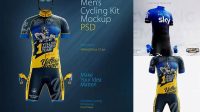 8040+ Cycling Kit Mockup Free Custom PSD Mockup Template