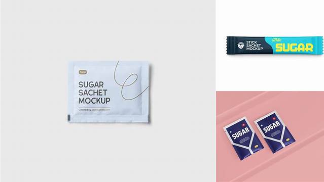 8041+ Sugar Sachet Mockup Free Versatile Photoshop File