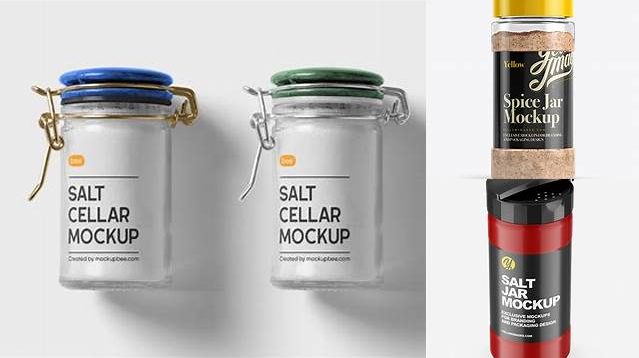 8043+ Salt Jar Mockup Free PSD