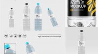 8045+ 1.5L Clear Plastic Water Bottle PSD Mockup Free Mockup Templates