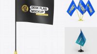 8050+ Matte Desk Flags PSD Mockup Free Creative Design