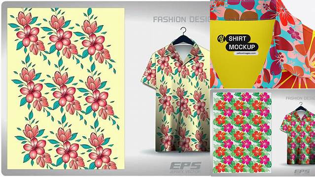 8051+ Hawaiian Shirt Mockup Free Best for Showcase