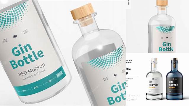 8053+ Gin Bottle Mockup Psd Free Premium Freebie for Designers