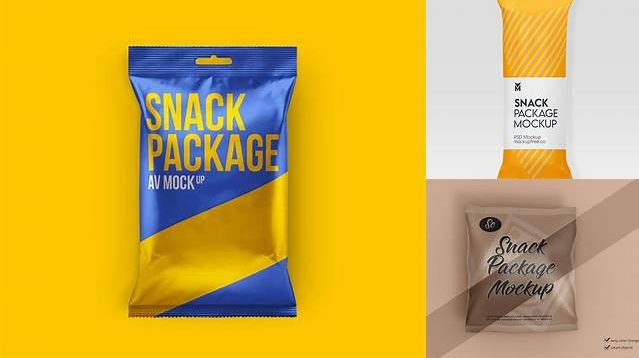 8054+ Two Matte Snack Packages PSD Mockup PSD for Creative Projects