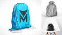 8057+ Gym Sack with Leather Bottom PSD Mockup Download Free Editable PSD Template