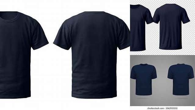 8063+ Mock Up Kaos Navy Easy to Use PSD