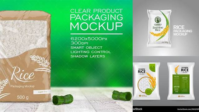 8063+ Rice Package Mockup Free Professional Graphic PSD Download