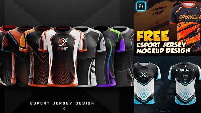 807+ Esport Jersey Mockup Free Unique and Editable PSD