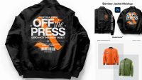 8071+ Mockup Jacket Bomber Digital Download