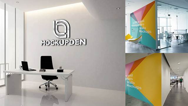 8072+ Office Wall Mockup Exclusive Free PSD Mockups