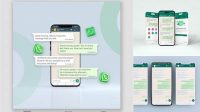 8073+ Whatsapp Chat Mockup Psd Elegant PSD Mockup