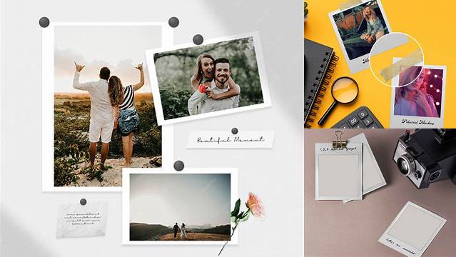 8074+ Polaroid Mockup PSD File Download