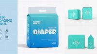 8079+ Diaper Packaging Mockup Free PSD Mockup Resource