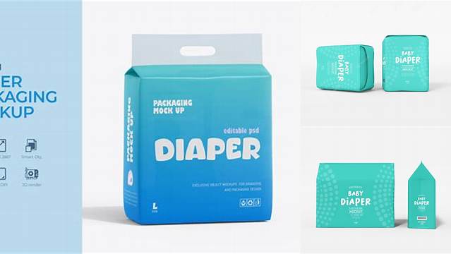 8079+ Diaper Packaging Mockup Free PSD Mockup Resource