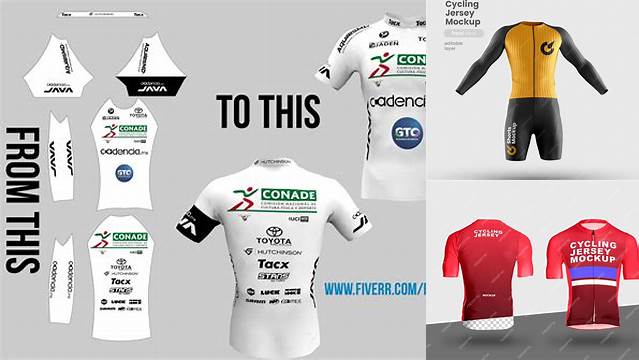 8080+ 3d Cycling Jersey Mockup Free Easy Editable