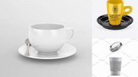 8083+ Matte Cup and Saucer PSD Mockup Mockup PSD Free Download