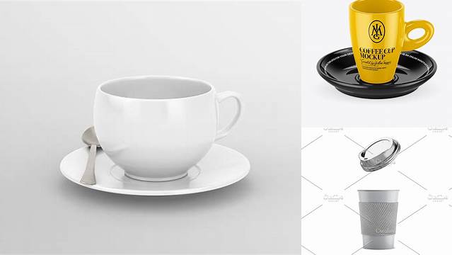 8083+ Matte Cup and Saucer PSD Mockup Mockup PSD Free Download