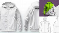 8083+ Windbreaker Mockup Digital Download