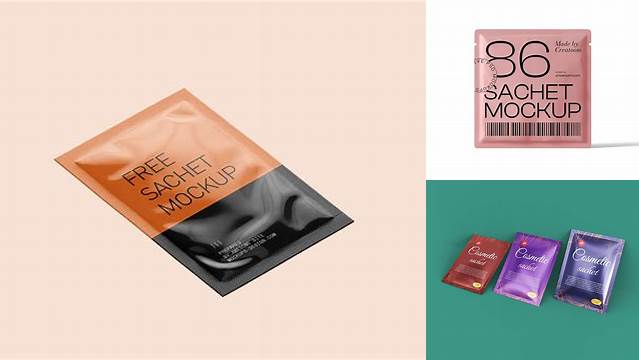 8087+ Cosmetic Sachet PSD Mockup Free Graphic Mockup PSD