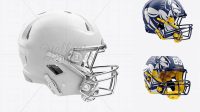 8094+ Matte American Football Helmet PSD Mockup Right View Premium Quality PSD Freebie