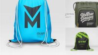 8097+ Gym Sack PSD Mockup Back Half Side View Versatile PSD Mockup File