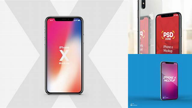 8100+ Iphone X Mockup Psd Smart Object PSD Template