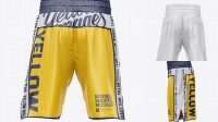 8101+ Two Panel Boxing Shorts PSD Mockup Back View Elegant and Versatile PSD Resource