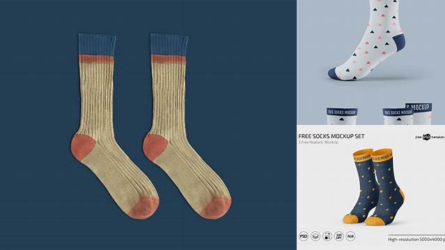 8105+ Socks Mockup Include TIFF