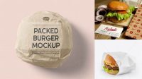 811+ Burger Wrap Mockup Hight Resolution