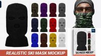 811+ Ski Mask Mockup Free PSD