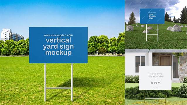 8112+ Yard Signs Mockup Versatile and Modern PSD Mockup