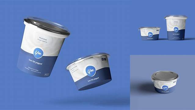 8112+ Yogurt Mockup Free Download Free PSD